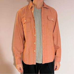 Red Long Sleeve Button Down